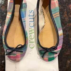 Crewcuts Plaid Women's Flats with Bow Accent